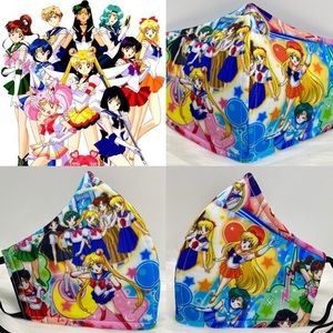Sailor Moons and Friends Adult face mask